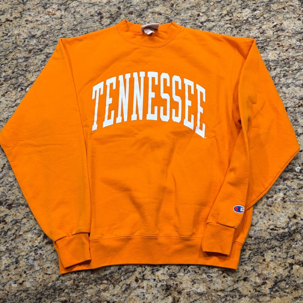 Champion Tennessee Volunteers Sweatshirt Mens M Orange Crewneck Tennessee ws